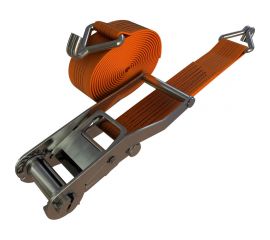 Стяжной ремень с крюками CERTEX 75 мм, 10 м ( 0,5+9,5м) RS7510 