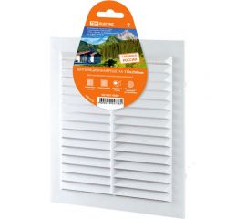 Решетка неразъемная с москитной сеткой (170x250 мм; белая) TDM SQ1807-0089 