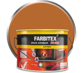 Алкидная эмаль FARBITEX ПФ-266 светлый орех, 10 кг 4300011429 