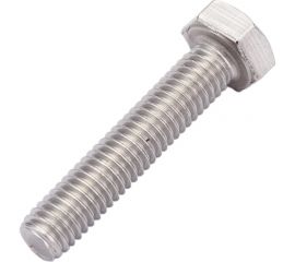 Нержавеющий болт с шестигранной головкой KREPFIELD M6x30 мм, DIN 933, А2, полная резьба, 10 шт. 933А2БОЛТ6Х30-10 