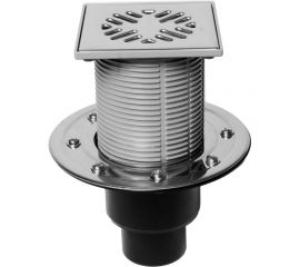 Трап Татполимер ПП 110/75/50 ТП-310.1 вертикальный выпуск, решетка из нержавеющей стали Татполимер 53605 