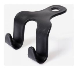 Вешалка-крючок на подголовник СИМАЛЕНД два крючка, чёрный 3558452 