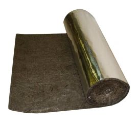 Базальтовый мат с фольгой BASFIBER 10000x1200x6 мм, 12 м2, огнеупорный, 700С БИМ 6Ф-рулон 