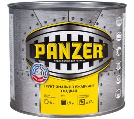 Грунт - эмаль PANZER по ржавчине 3 в 1 гладкая, голубая, 1.9 кг 219839 