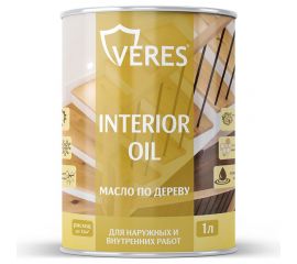 Масло для дерева VERES interior oil, 1 л, дуб 255530 