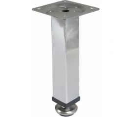 Квадратная мебельная опора STARFIX d25x100 мм, хром SMF-4616 
