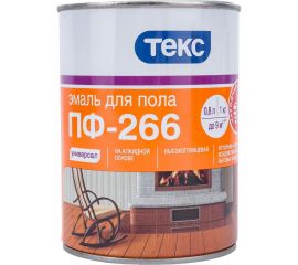 Эмаль Текс универсал ПФ-266 золотисто-коричневая 1 кг 19395 