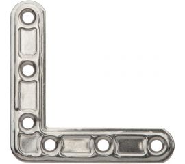 Мебельный плоский уголок ALDEGHI LUIGI SPA 70х70х15 мм, нержавеющая сталь 153IN77 