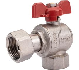 Шаровой кран Rvc (20) 3/4 гг накидная гайка, угловой, бабочка 14323 