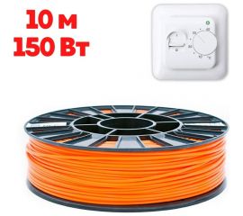 Кабельный теплый пол в стяжку ТеплоСофт Профи 10 м, 150Вт, с терморегулятором 10м-150/2 