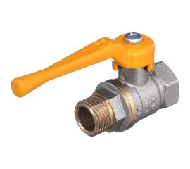 Шаровой кран БАЗ 11Б27п Ду15 А11 газ вр/нр рычаг никель PN40 БАЗ.А11.0.15.40.Н 