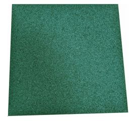 Плитка из резиновой крошки ООО Амортекс 10 кв.м., 500x500x30 мм, цвет зеленый 0132 