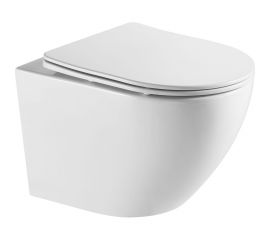 Подвесной унитаз Azario grado 490x365x370 безободковый, антивсплеск, торнадо, микролифт az-0046-uq 00081016 