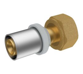 Штуцер RIIFO Omni с накидной гайкой, пресс, латунь, 26-1""НГ 1100045789 