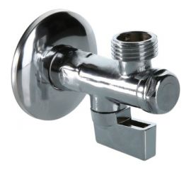 Шаровой угловой кран с фильтром для подключения сантехнических приборов 1/2х3/4 Valtec VT.282.N.0405 