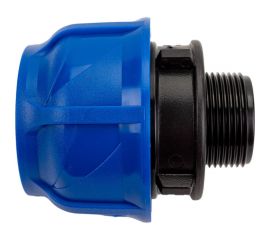 Компрессионная соединительная муфта VALFEX ПНД, с наружной резьбой, 50x1 1/4"" 121001150114 