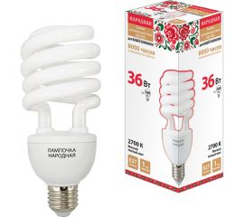 Люминесцентная лампа TDM НЛ-HS-36 Вт-2700 К–Е27 SQ0347-0031 