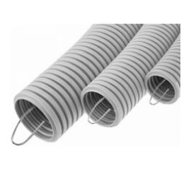 Экопласт Труба ПНД гофрированная, легкая, с зондом диаметр 50 мм, 1шт=15м 20150-15 