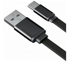 Дата-кабель AKAI разъем Type C 1м оплетка TPE черный CE-443B 