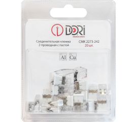 Соединительная 2-проводная клемма DORI CMK 2273-242 с пастой (20 шт.) 47117 