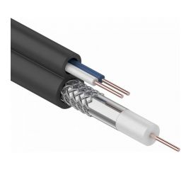 Кабель видеонаблюдения CADENA ККСВ-П 2х0,5мм, 100м, черный СТ ККСВ-ПСТ 