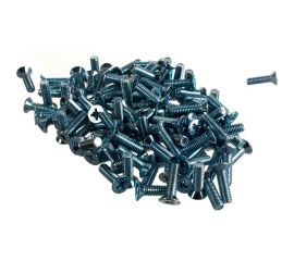 Винт Качественный КРЕПЕЖ потай с метр. резьбой, DIN 965, 6x20, 130 шт 0200885 КЧ 