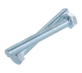 Болт Стройметиз полная резьба DIN933 М5х40, класс прочности 5.8, цинк 100 шт. 3010868 