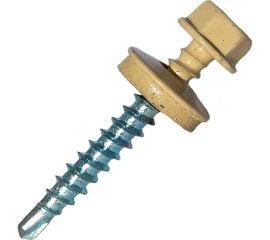 Cамосверлящий винт HARDWEX ТМ HWX2-W-P5-4.8x19 мм, сверло №1, RAL 1014, 250 шт. 5190000000775 