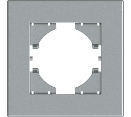 Рамка GUSI Electric City 1-местная, цвет серебро C1111-004 