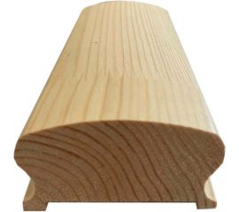 Деревянный поручень ТД Крона 43х70х3000 мм, сорт А, под балясину 50х50, сосна 16010202 