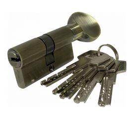 Цилиндровый механизм Вантаж 5 ключей, бронза ZС60,30Cx30 AB 