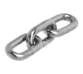 Нержавеющая цепь KREPFIELD 8x24 мм, DIN 766, А2, сварная, короткозвенная, 1 м 766А2ЦЕПЬ8ММ-1 