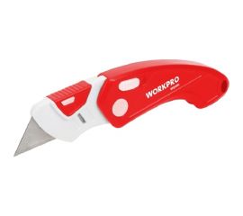 Складной нож WORKPRO пластиковый, быстросменный WP211004 