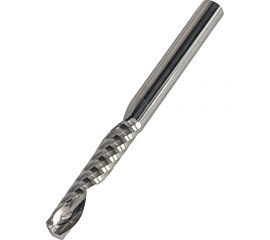 Фреза спиральная однозаходная верхний рез для ЧПУ (3.175x17x38 мм; S=3.175 мм; Z1) Greencut GX3066 
