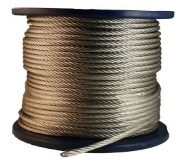 Стальной трос Метизный двор 1 мм DIN 3055, 250 м 4690441030320 