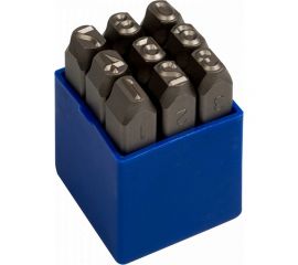 Набор ударных клейм KING TONY 6 мм, цифры, 9 предметов 11409SQ06 