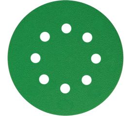 Круг шлифовальный FILM L312TV (100 шт; 125 мм; на липучке; 8 отв; зелёный; P280) SUNMIGHT 53213 