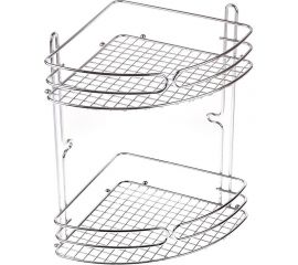 Угловая полка NOVADOM 2-х ярусная, 205x205x295 мм E-512 