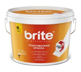 Грунтовочная краска BRITE PROFESSIONAL белая, ведро 2.7 л О05508 