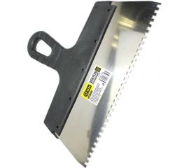 Нержавеющий шпатель ON пластиковая ручка 250мм зуб 8мм 02-11-258 