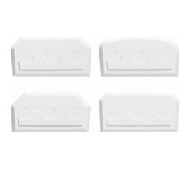 Набор шпателей для формовки и затирки швов Супримпласт 4 шт, белый 2NFZ4_02H 