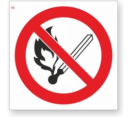 Знак ""Запрещается пользоваться открытым огнем и курить"" Стандарт Знак Р02, 200x200 мм, 00-00023652 