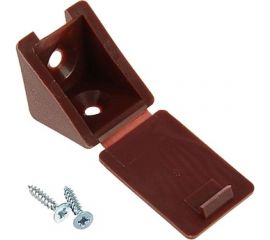 Мебельный уголок с шурупом Tech-Krep красное дерево 4 шт. пакет 108986 