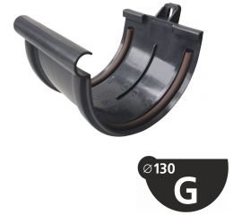 Соединение желоба Murol серый 16013 