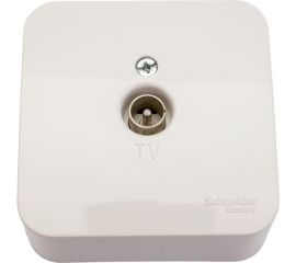 ТВ коннектор Schneider Electric BLANCA, О/У, белый BLNTA000011 