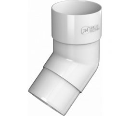 Колено трубы Технониколь (108 градусов; ПВХ; белый; 1 шт) TN519642 