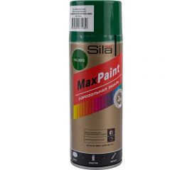 Универсальная аэрозольная эмаль Sila home max paint лиственно-зеленый ral 6002, 520 мл 00-00004734 SILP6002 