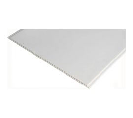 Стеновая панель FINEBER Белая матовая, 2700x250x8 мм, 12 шт.,8,1 кв.м. FBA.М.2700-1 