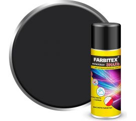 Акриловая эмаль Farbitex аэрозоль, 520 мл, RAL 9004 сигнальный черный 4100008947 