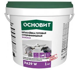 Готовая суперфинишная шпаклевка Основит ЭЛИСИЛК РА39 W 1 кг 86654 